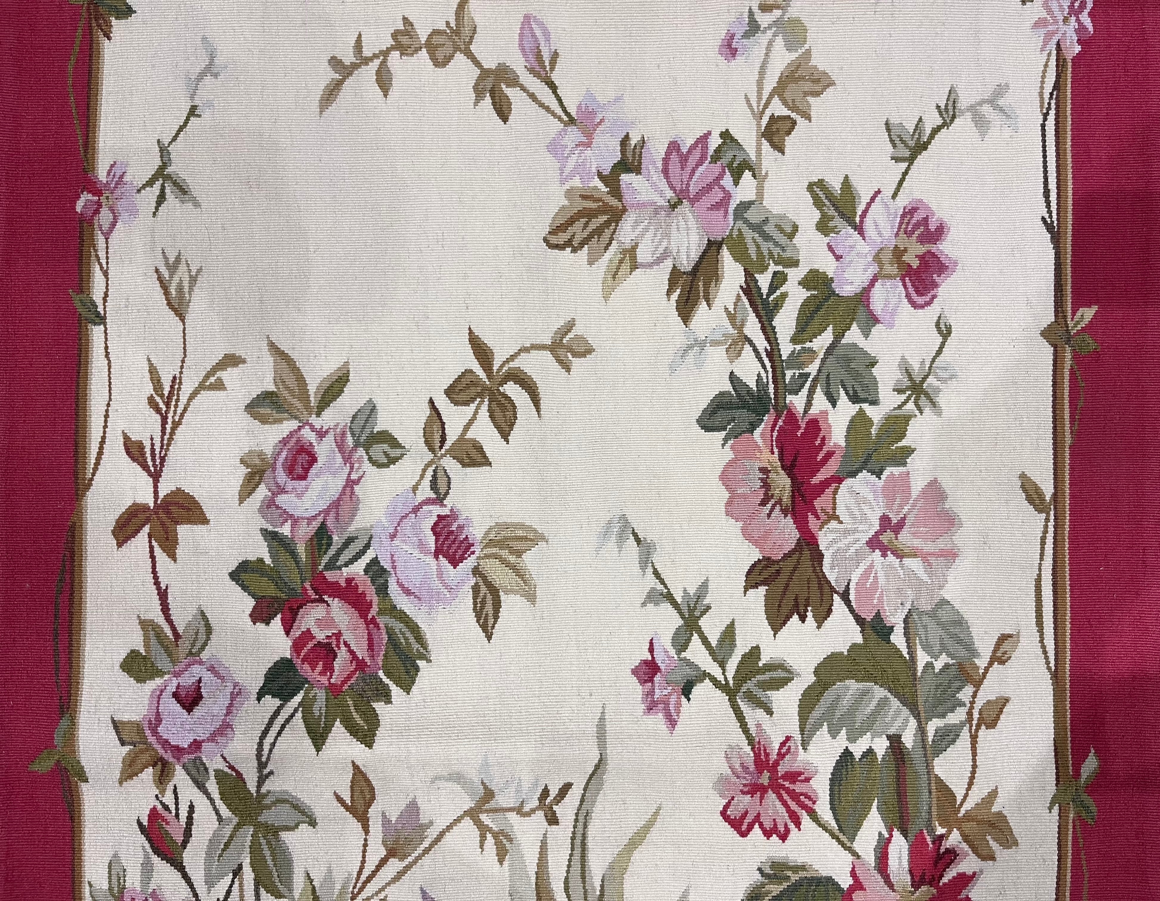 Antique Aubusson Rug 3' 0" x 6'0"
