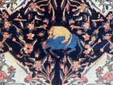 Fine Antique  Farahan Sarouk Wool Rug 4'5" x 6' 8''