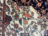 Fine Antique  Farahan Sarouk Wool Rug 4'5" x 6' 8''