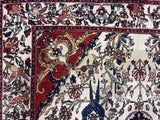 Fine Antique  Farahan Sarouk Wool Rug 4'5" x 6' 8''