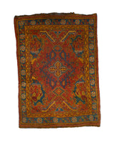 Fine Antique Oushak Wool Rug 4' 11'' x 6' 8''