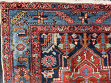 Fine Antique Heriz Wool Rug 3' 9'' x 5' 7''