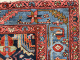 Fine Antique Heriz Wool Rug 3' 9'' x 5' 7''