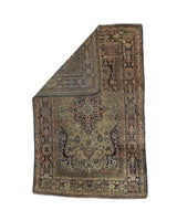 Fine Antique  Mohtasham Kashan Wool Rug 4'3" x 6' 9"