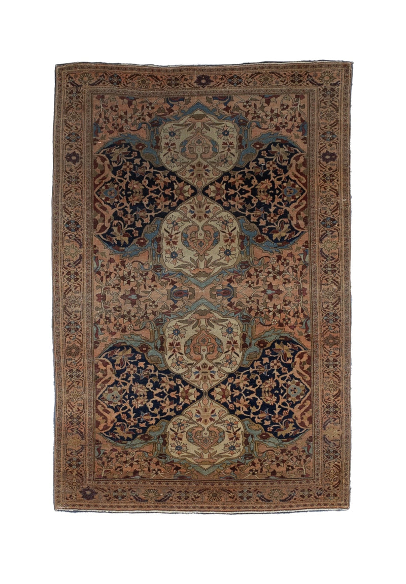 Fine Antique Farahan Sarouk Wool Rug 4'3