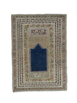 Fine Antique Turkish Giordez Wool Rug 4'1" x 5' 8"