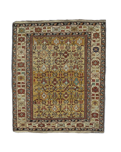 Fine Antique Caucasian Kuba Rug 4' 0
