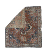 Fine Antique  Heriz/Serapi Wool Rug 10'0" x 11' 3''
