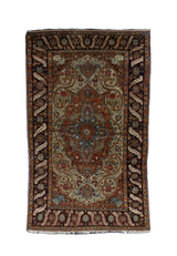 Fine Antique  Mohtasham Kashan Wool Rug 4'5" x 7' 9''
