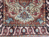 Fine Antique  Mohtasham Kashan Wool Rug 4'5" x 7' 9''