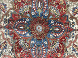 Fine Antique  Mohtasham Kashan Wool Rug 4'5" x 7' 9''