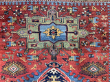 Fine Antique  Heriz Rug 4'10" x 6' 10''