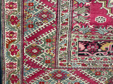 Antique Turkish Giordes Wool Rug 4'1" x 6' 0"