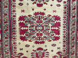 Antique Turkish Giordes Wool Rug 4'1" x 6' 0"