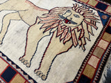 Fine Antique Persian Gabbeh Wool Rug 3'10" x 5' 5''