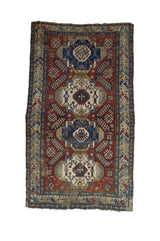 Antique Caucasian Sumak Rug 5' 8'' x 9' 10''