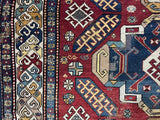 Antique Caucasian Sumak Rug 5' 8'' x 9' 10''