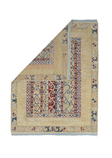 Fine Vintage Persian Gabbeh Wool Rug 5'3" x 6' 10''