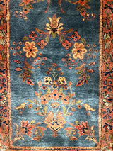 Extremely Fine Antique Silk Runner 1' 3'' x 5' 3"