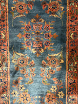 Extremely Fine Antique Silk Runner 1' 3'' x 5' 3"