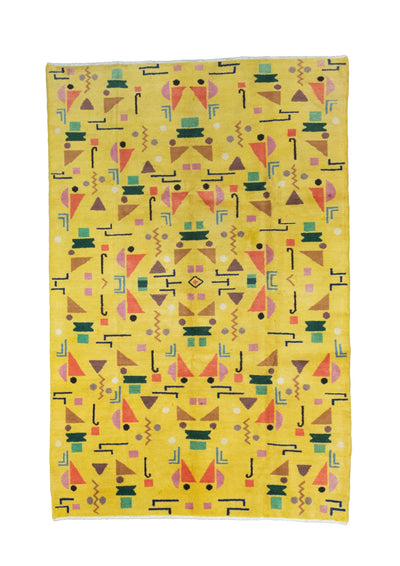 Fine Vintage European Art Deco Wool Rug 6' 5