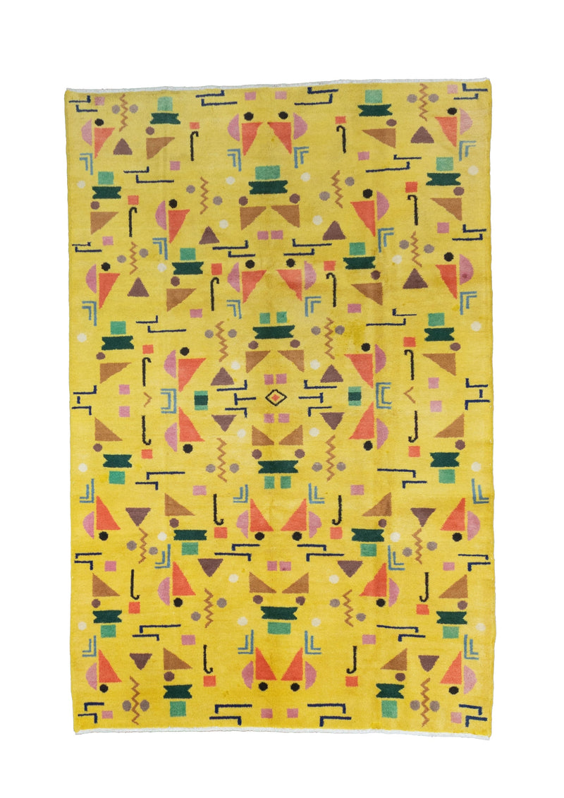 Fine Vintage European Art Deco Wool Rug 6' 5