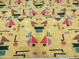 Fine Vintage European Art Deco Wool Rug 6' 5" x 9' 11"
