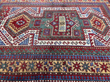 Fine Antique Caucasian Sevan Kazak Rug 5' 5'' x 7' 9''