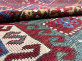 Fine Antique Caucasian Sevan Kazak Rug 5' 5'' x 7' 9''