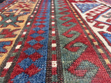 Fine Antique Caucasian Sevan Kazak Rug 5' 5'' x 7' 9''