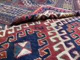Fine Antique Caucasian Borchelou Kazak Rug 6' 0" x 7' 7''