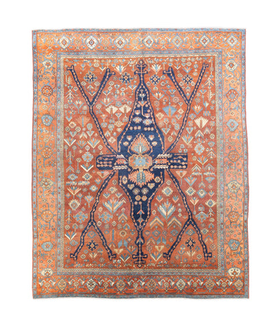 Fine Antique Heriz Serapi Rug 8' 2'' x 10' 4''
