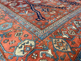 Fine Antique Heriz Serapi Rug 8' 2'' x 10' 4''