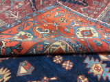 Fine Antique Heriz Serapi Rug 8' 2'' x 10' 4''