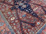 Fine Antique Heriz Serapi Rug 8' 2'' x 10' 4''