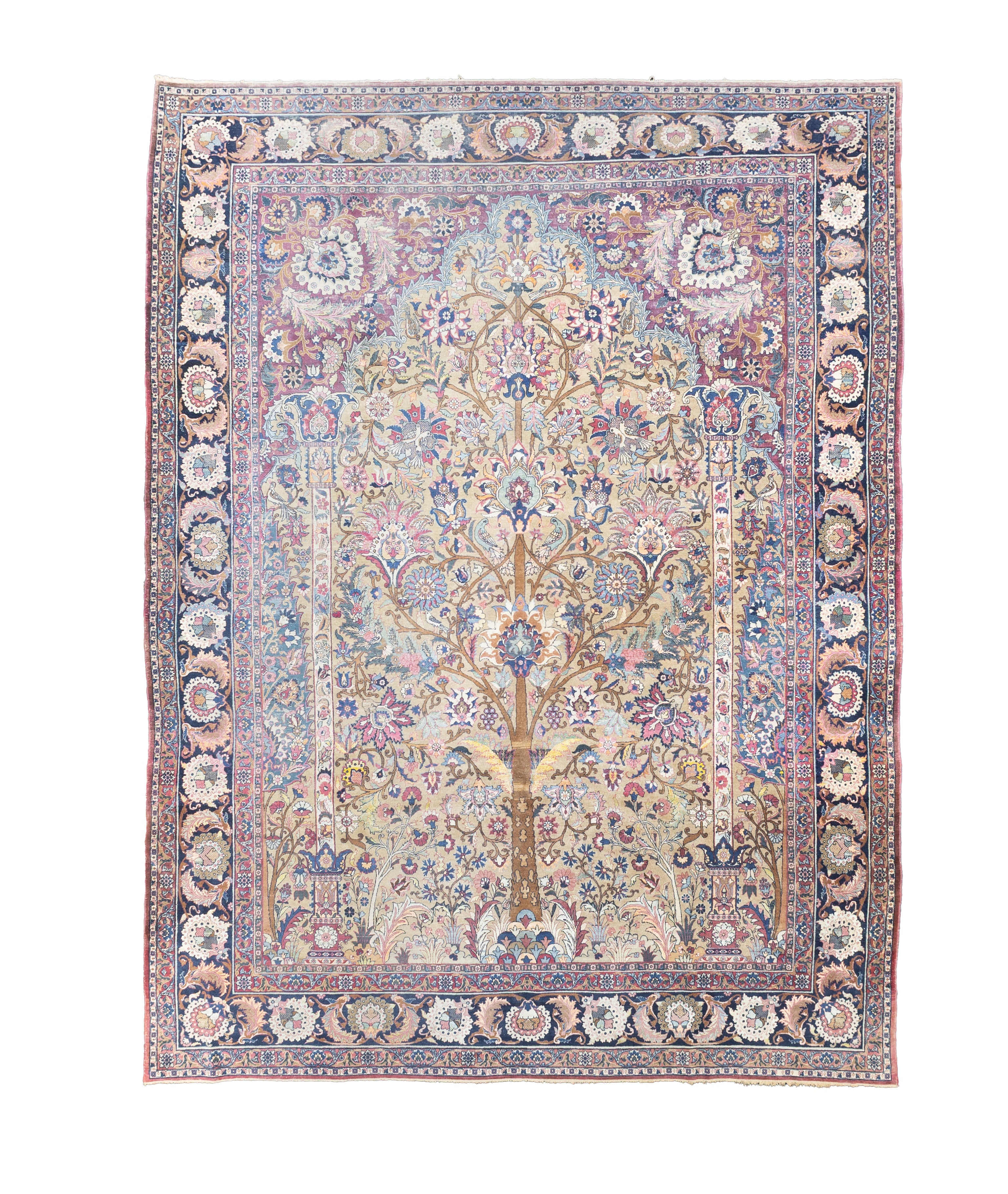 Fine Antique  Tehran Rug 9' 11'' x 13' 6''