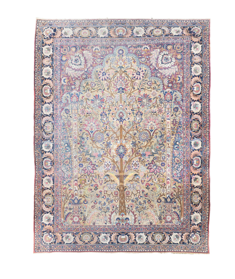 Fine Antique  Tehran Rug 9' 11'' x 13' 6''