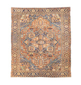 Fine Antique  Heriz Wool Rug 9' 7'' x 11' 3''