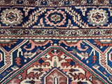 Fine Antique  Heriz Wool Rug 9' 7'' x 11' 3''