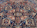 Fine Antique  Heriz Wool Rug 9' 7'' x 11' 3''