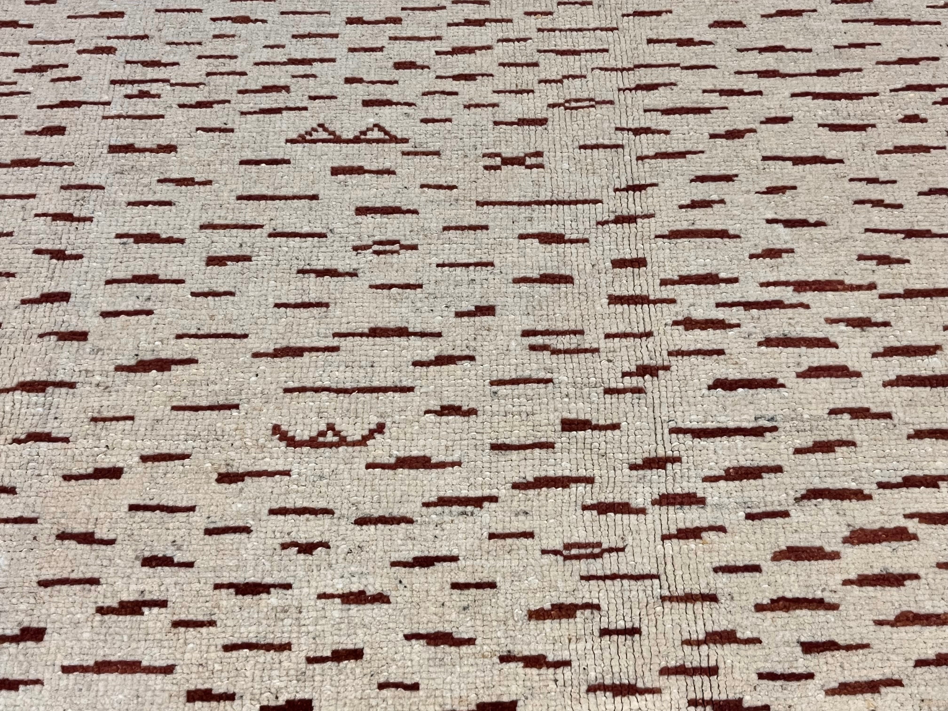 Mid. Fine Vintage Moroccan Wool Rug 7' 3'' x 10' 1''