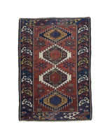 Fine Antique Caucasian Kuba Wool Rug 2' 3'' x 3' 3''