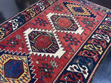 Fine Antique Caucasian Kuba Wool Rug 2' 3'' x 3' 3''
