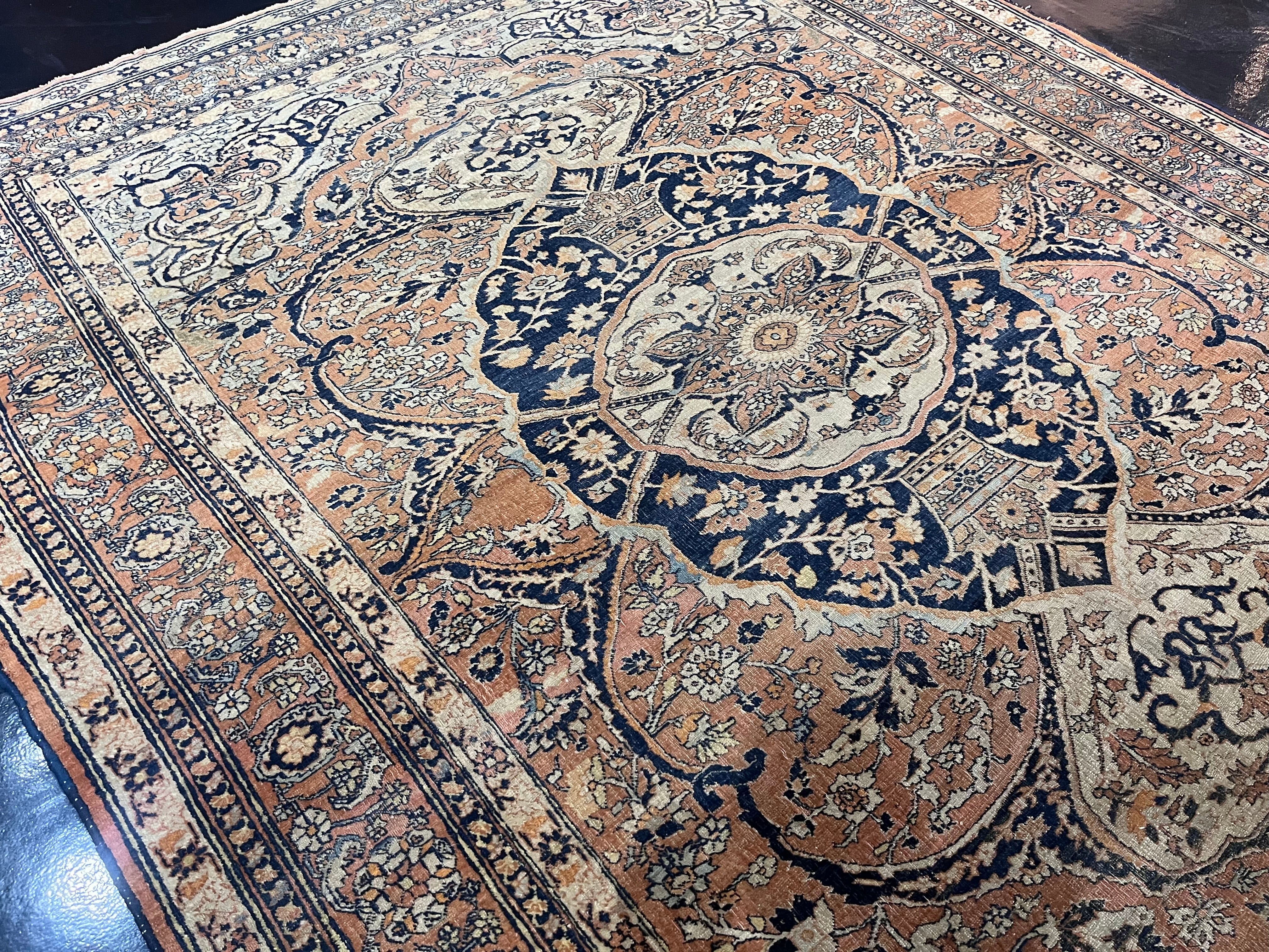 Fine Antique  Khorasan Rug 6' 1'' x 7' 9''