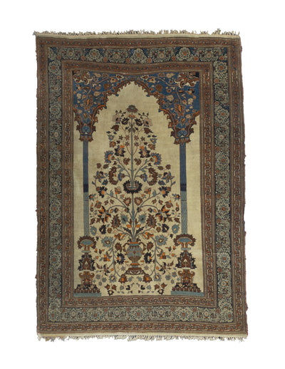 Fine Antique Haji Jalili Tabriz Rug 4' 6