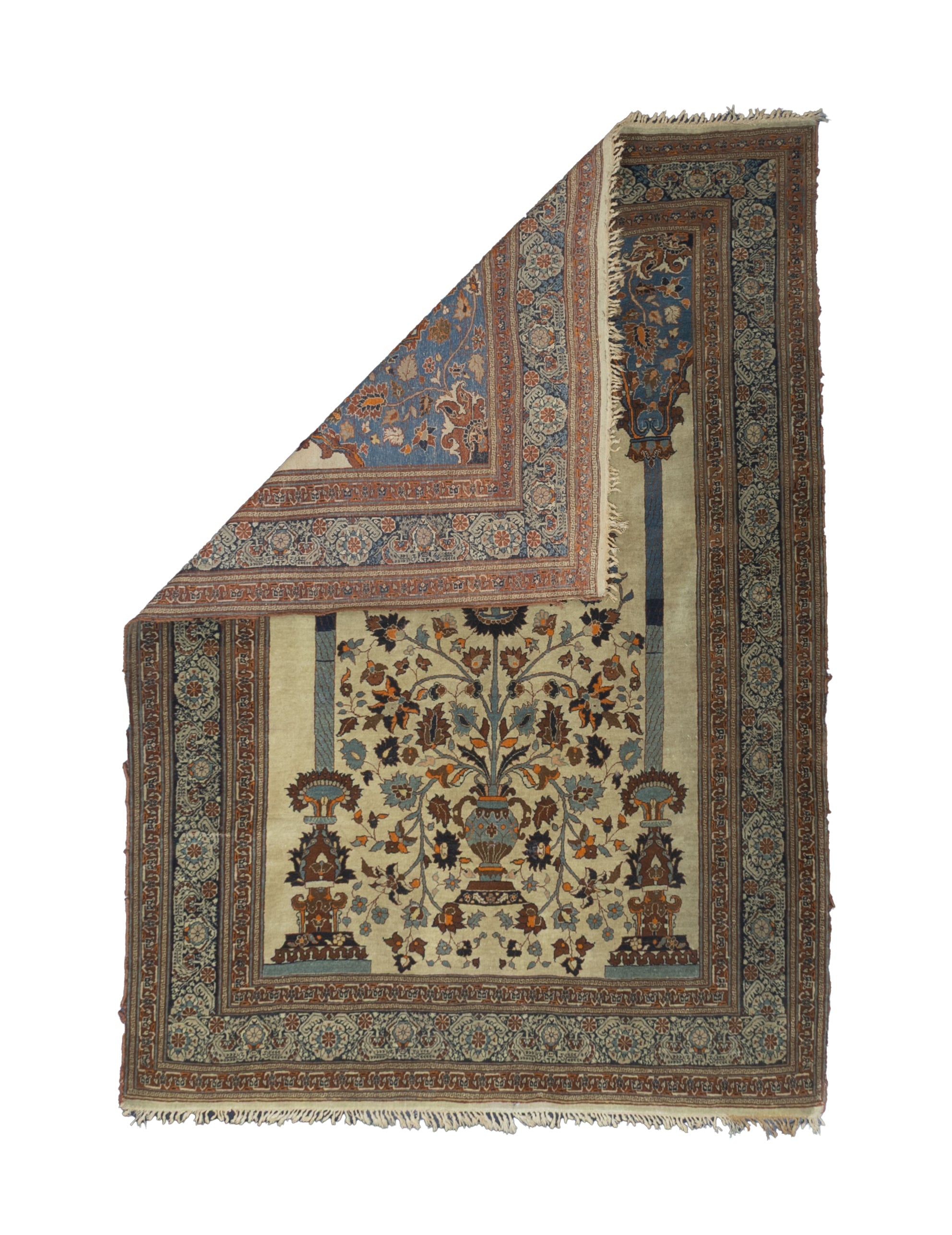 Fine Antique Haji Jalili Tabriz Rug 4' 6" x 6' 4"