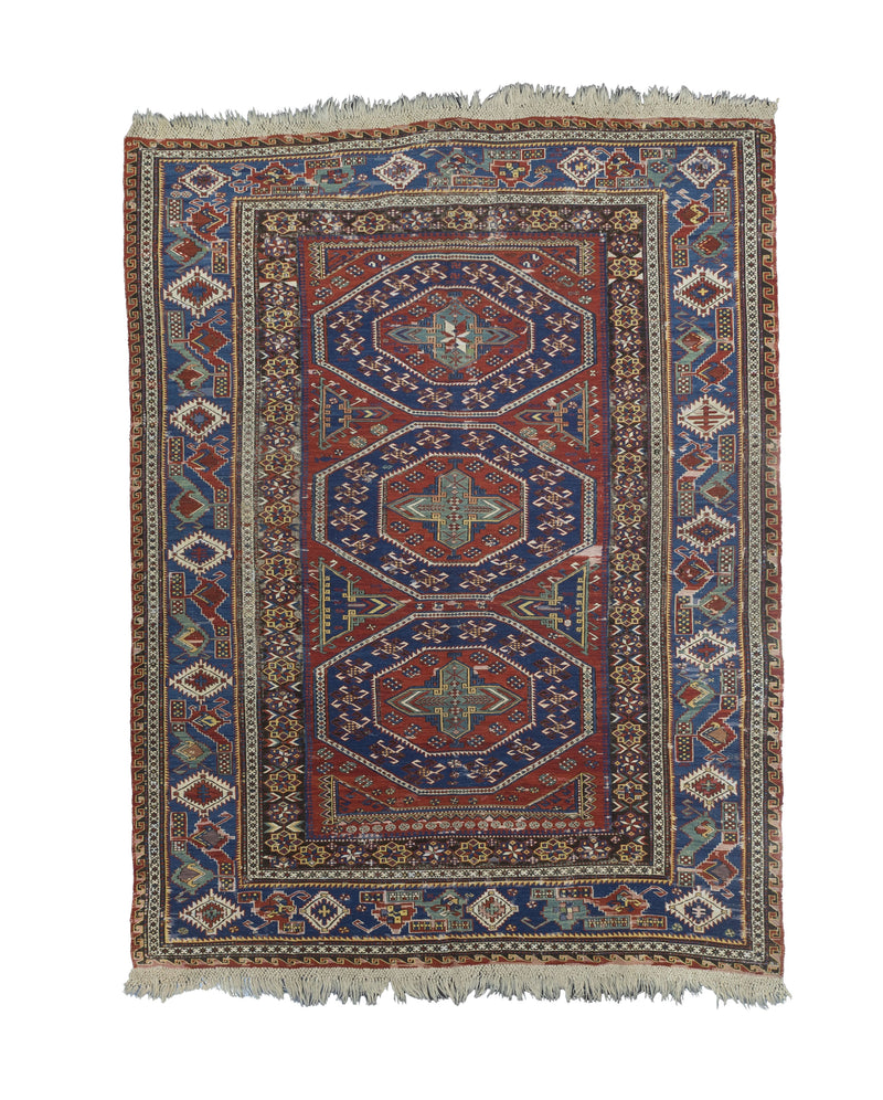 Fine Antique Caucasian Sumak Rug 6' 10'' x 9' 5''