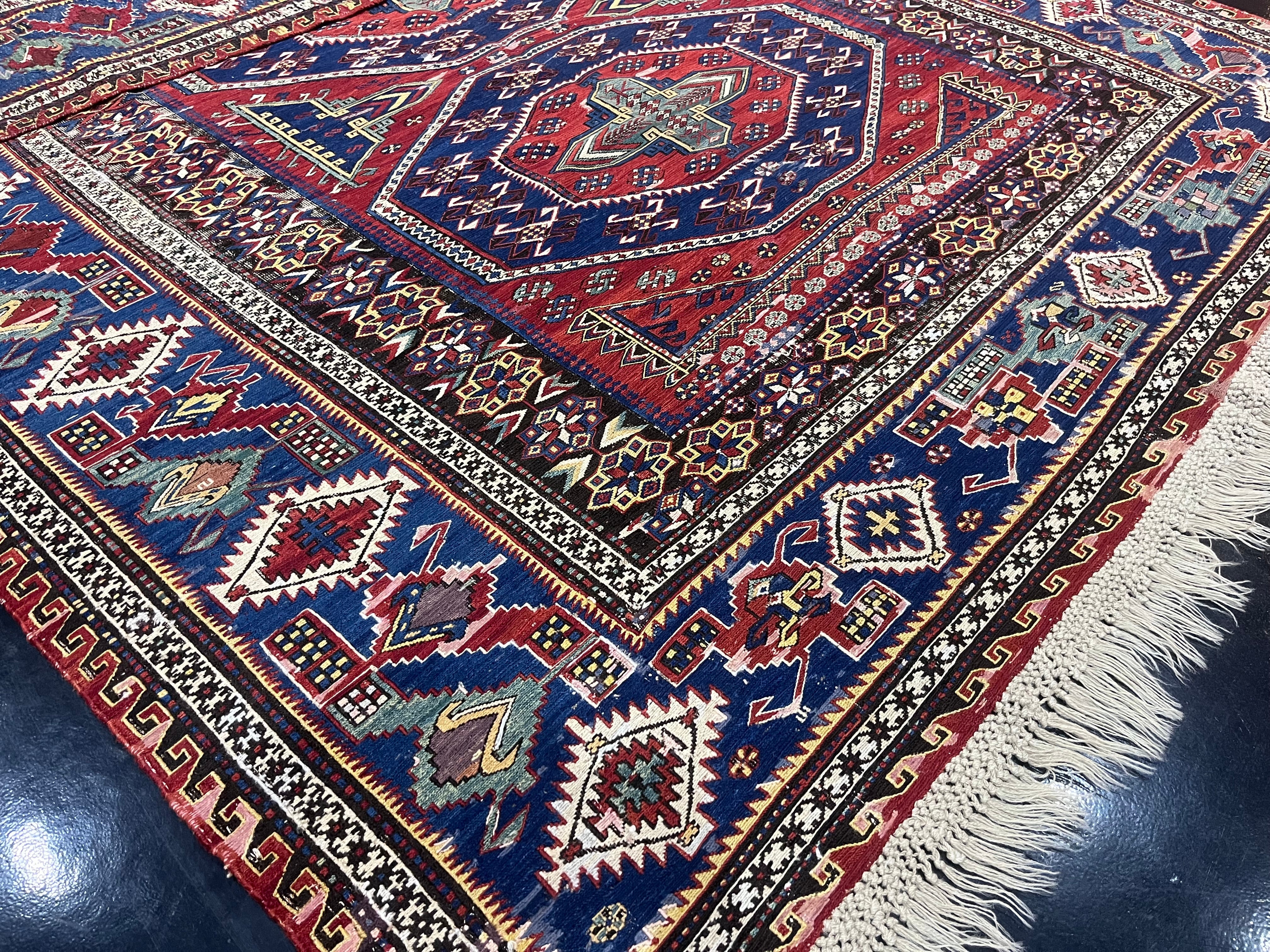 Fine Antique Caucasian Sumak Rug 6' 10'' x 9' 5''