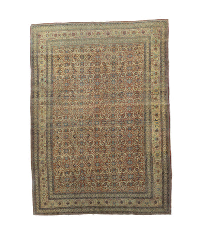 Fine Antique  Haji Jalili Tabriz Rug 6' 7'' x 9' 2''