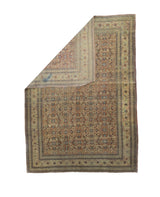 Fine Antique  Haji Jalili Tabriz Rug 6' 7'' x 9' 2''